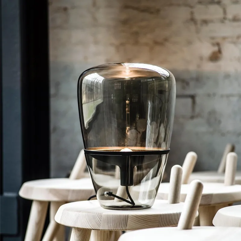 Led Balloon Light - Candeeiro de mesa de vidro checo