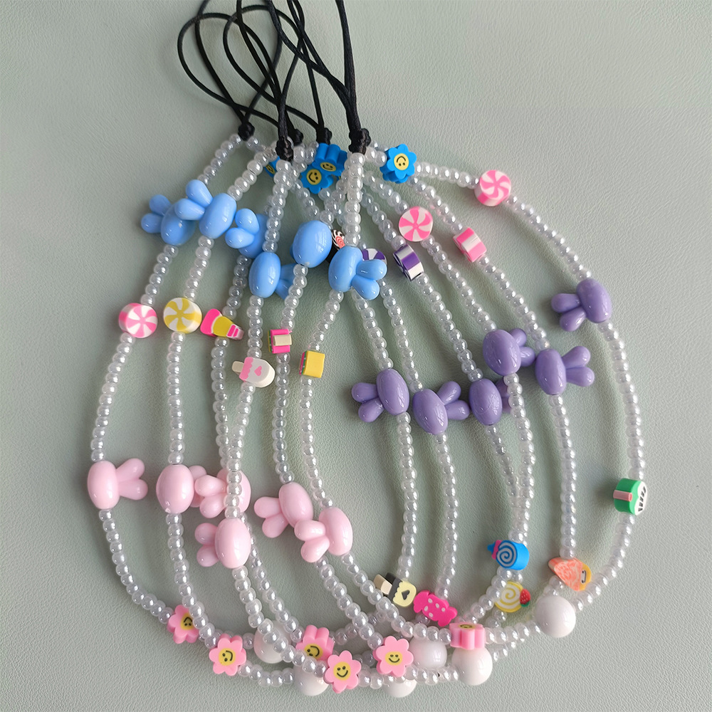 Event Suppliers - HERLOOK-Coelho Telefone Charm Straps para Mulheres,