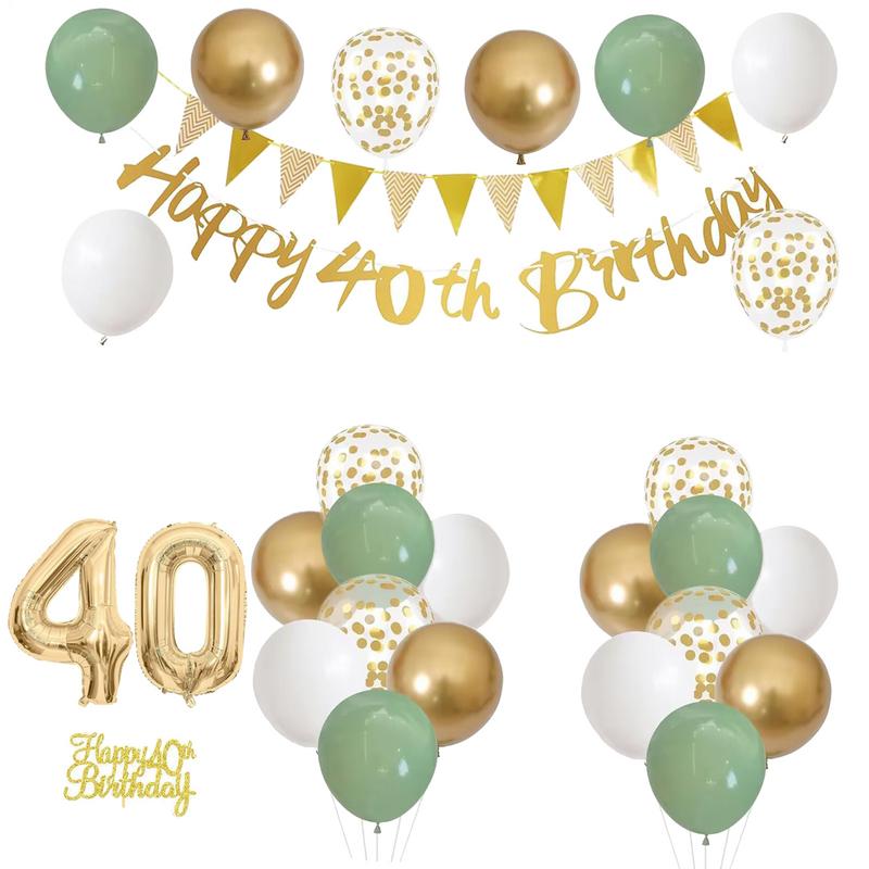 28 pçs conjunto de decoração d - Party Banner Gold avaliação e preço