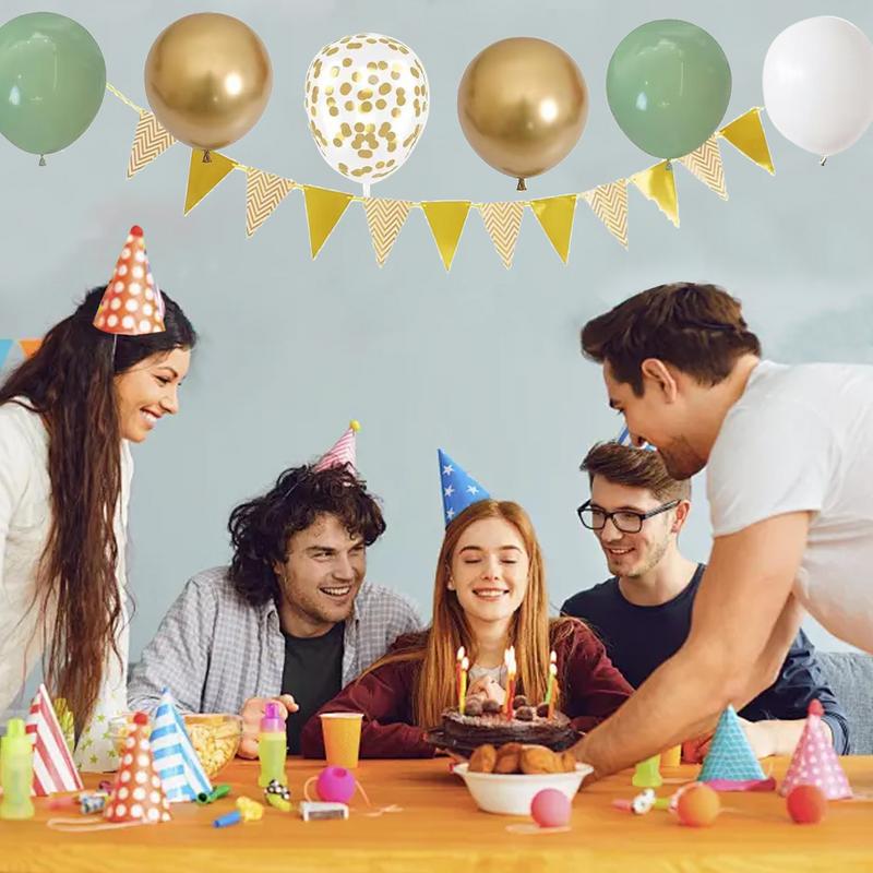 28 pçs conjunto de decoração d - Party Banner Gold avaliação e preço