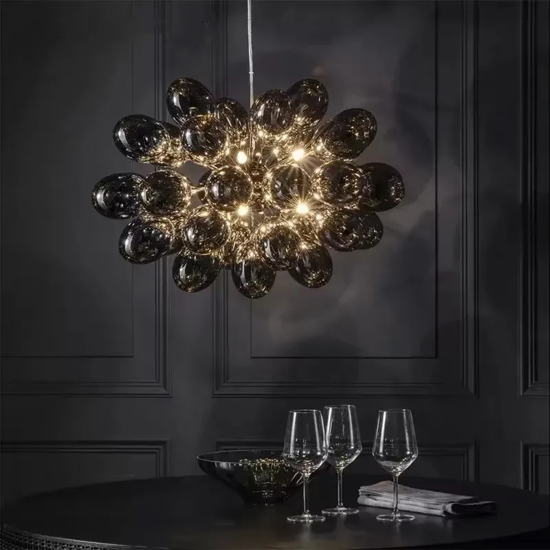 Bolha lustre de vidro cinza lu - Led Balloon Light avaliação e preço