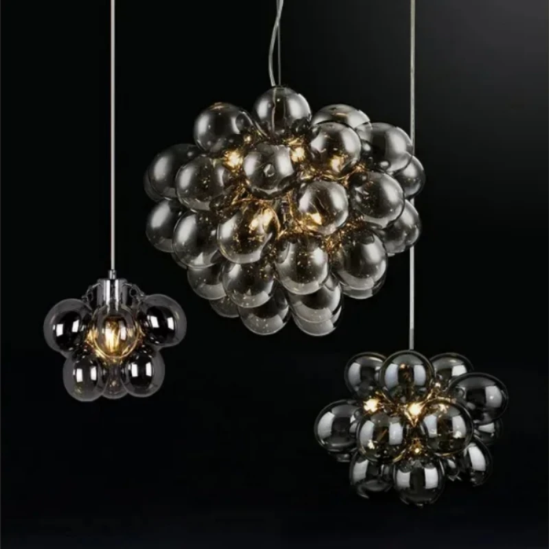 Bolha lustre de vidro cinza lu - Led Balloon Light avaliação e preço