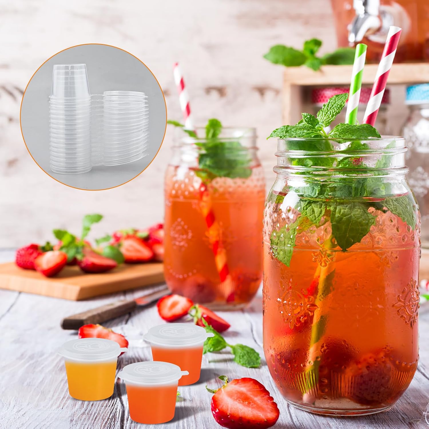 Copos de Plástico Transparente - Plastic Cup 50Pcs avaliação e preço
